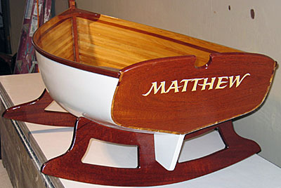 Boat cradle for Matthew.