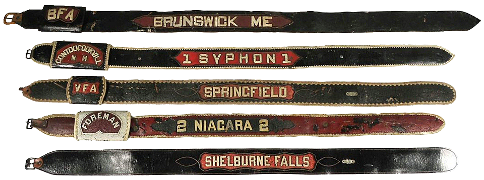 Name plate from a 19th century fire engine Chelsea.