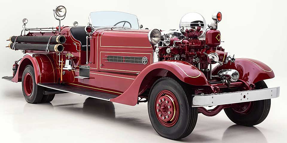 1925 Ahrens-Fox fire engine restored by Firefly Restoration.