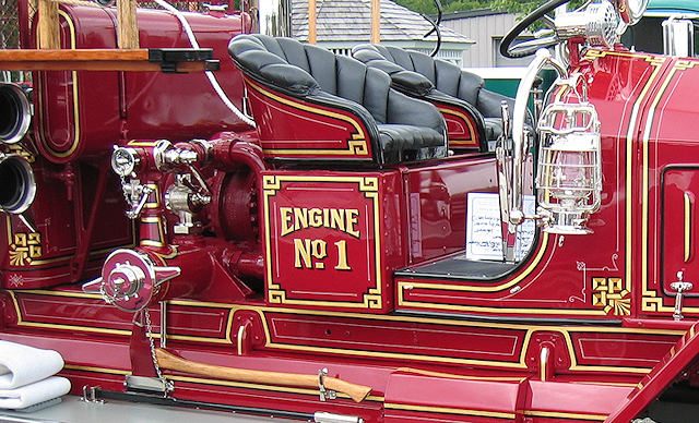 Eleven corner knots on 1926 Maxim fire engine
