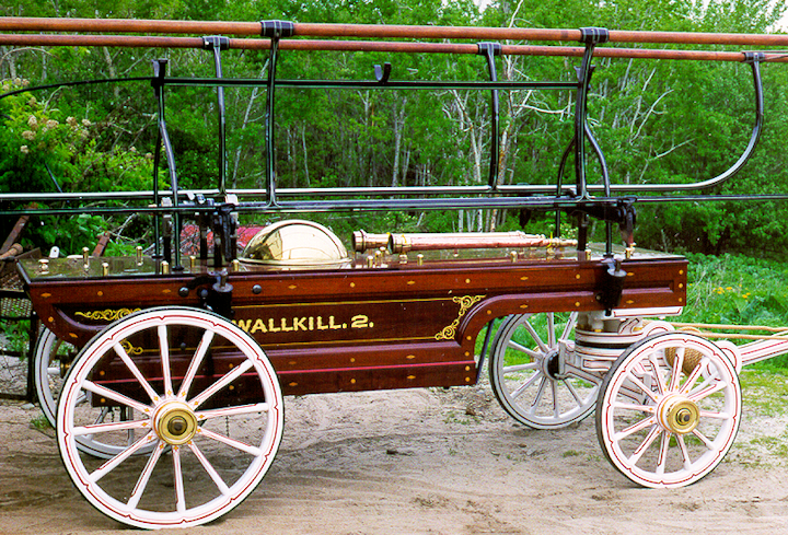 1860 Cowing hand engine restored for WallKill NY at Firefly Restoration