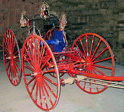 1880s Silsby hose carriage restored by Firefly Restoration